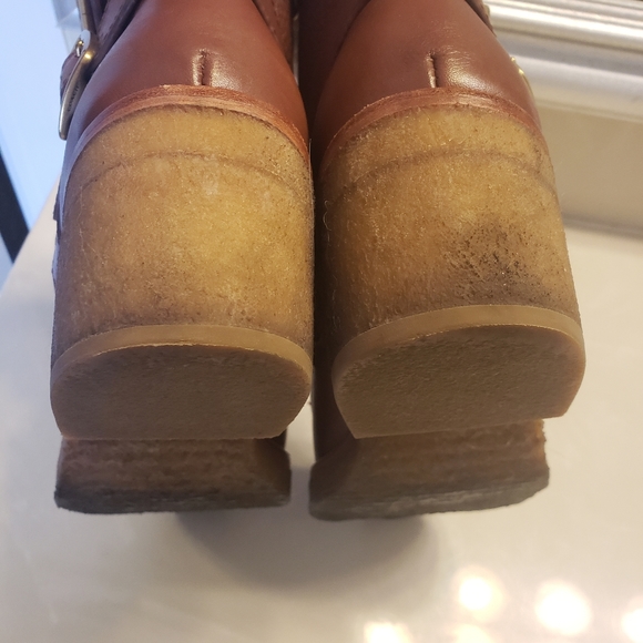 Coach Preston Leather and Sherling Booties 9.5 - Picture 7 of 16